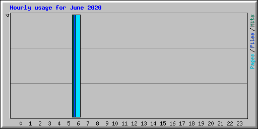 Hourly usage for June 2020